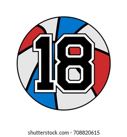 basket ball symbol design