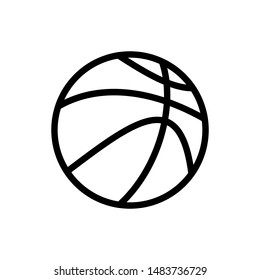 Basket Ball Symbol Icon Vector Design Illustration