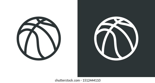 Basket Ball Symbol Icon Vector