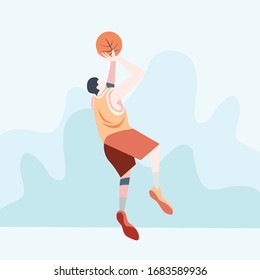 Basket Ball Vector Flat Design
