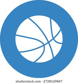 Ilustración de diseño de icono de Vector de baloncesto