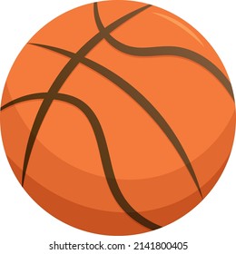 Basket ball vector illustration, active game sport. Healthy lifestyle concept, control weight, keep fit, isolated transparent background