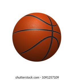 Basket ball vector isolated on white background.