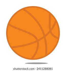 Basket Ball Vector isolated with white background, Ball round HD eps