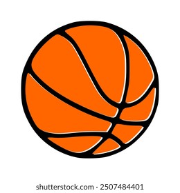 Basket ball vector isolated with white background