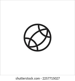basket ball vector line new icon