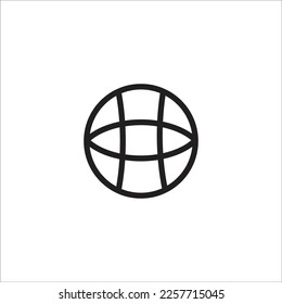 basket ball vector line new icon