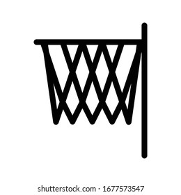 basket ball vector thin line icon 