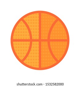 A Basket Ball Vector with White Background