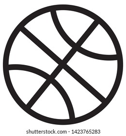 basket, basketball sport icon vector outline 