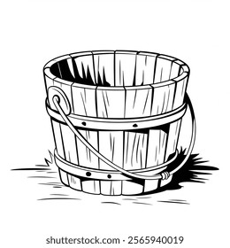 Basket beautiful coloring page object