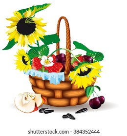 basket with berries