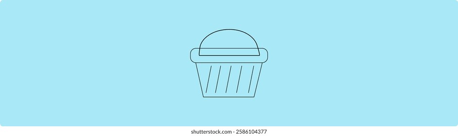  basket for bread on a white background vector art illustration