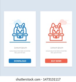 Basket, Cart, Easter, Holiday  Blue and Red Download and Buy Now web Widget Card Template