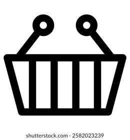 Basket Cart Icon for E-Commerce Shop