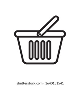 Basket Case Icon Vector On White Background