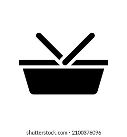 Basket Case Icon Vector Trendy Style