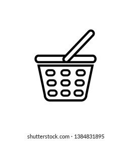 basket case illustration icon design template