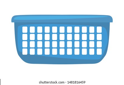 basket cleaning supply on white background