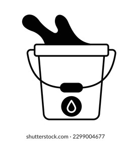 Icono vector de color de la cesta que puede modificar fácilmente

