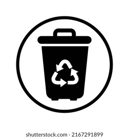 Basket, delete recyclebin icon. Black Vector.