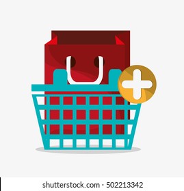 Basket and digital marketing design