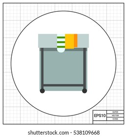 Basket with dirty laundry