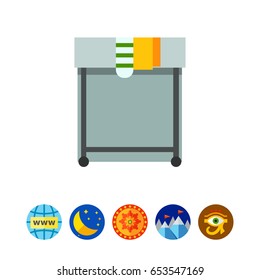 Basket with dirty laundry