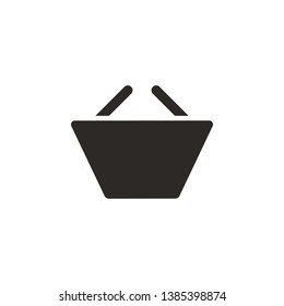 Basket, ecommerce, shop vector icon. Simple element illustration from UI concept. Basket, ecommerce, shop vector icon. Finance concept vector illustration.