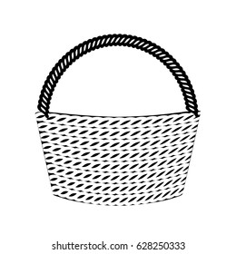 basket empty isolated icon