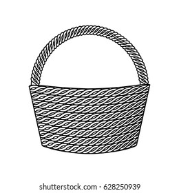 basket empty isolated icon