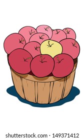 Basket of Fall McIntosh Apples