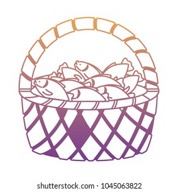 basket with fish icon