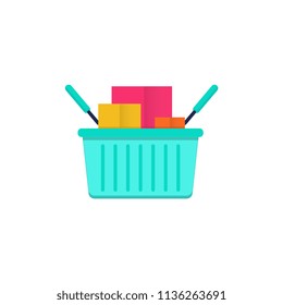 Basket flat icon.
