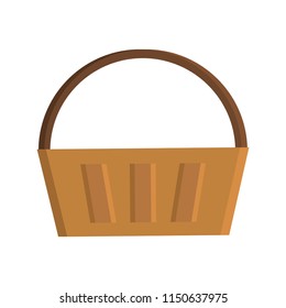 Basket flat icon on a white background