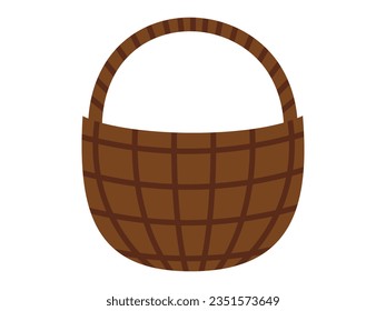 Basket in a flat style. Vector illustration