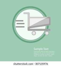 basket flat template vector/illustration eps10.