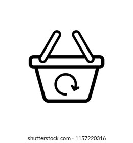 Basket flat vector icon. Buy flat vector icon. Market flat vector icon.