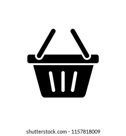 Basket flat vector icon. Buy flat vector icon. Market flat vector icon.