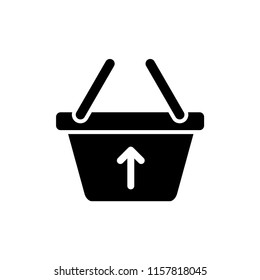 Basket flat vector icon. Buy flat vector icon. Market flat vector icon.