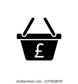Basket flat vector icon. Buy flat vector icon. Market flat vector icon.