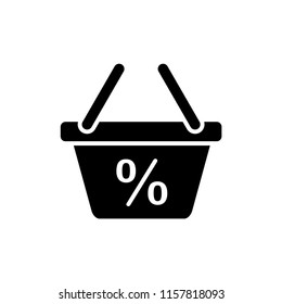 Basket flat vector icon. Buy flat vector icon. Market flat vector icon.