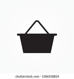 Basket flat vector icon. Buy flat vector icon. Market flat vector icon