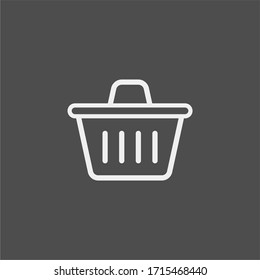 Basket flat vector icon. Buy flat vector icon. Market flat vector icon