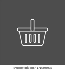 Basket flat vector icon. Buy flat vector icon. Market flat vector icon