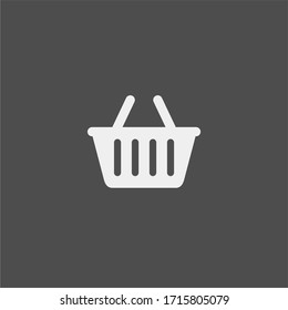 Basket Flat Vector Icon. Buy Flat Vector Icon. Market Flat Vector Icon