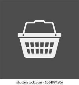 Basket flat vector icon. Buy flat vector icon. Market flat vector icon