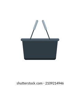 Basket flat vector icon. Buy flat vector icon. Market flat vector icon