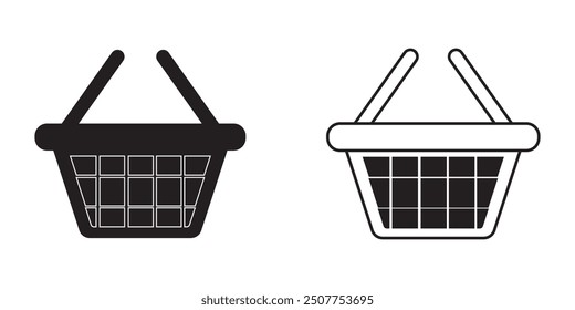 Basket flat vector icon. Buy flat vector icon design eps 10
