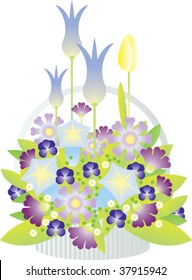 basket flowers